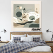 Lienzo Minimal Equilibrio y Naturaleza Canvas Afdruk (Insitu (Slaapkamer))