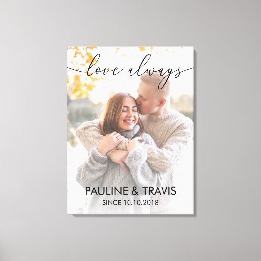 Lienzo Welcome sign wedding modern text Canvas Afdruk (Voorkant)