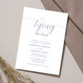 lier le noeud simple modèle faire-part de mariage