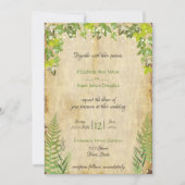 Lierre de la forêt rustique, faire-part de mariage (Devant)