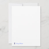 lierre en relief blanc faire-part de mariage sur s (Dos)