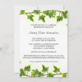 Lierre vert - Invitation à une fête de mariage (Devant)