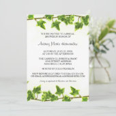 Lierre vert - Invitation à une fête de mariage (Debout devant)