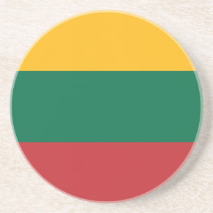 Lietuvos Valstybės Vėliava, Vytis, Litouwen vlag Zandsteen Onderzetter