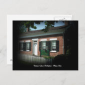 Lieu de naissance de Thomas Edison carte postale (Devant / Derrière)