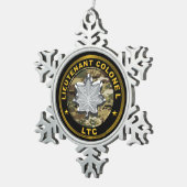 Lieutenant Colonel LTC Tin Sneeuwvlok Ornament (Rechts)