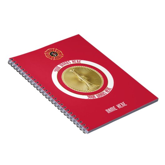 Lieutenant Fireman 2 Bugle Carnet personnalisé (Côté Droit)