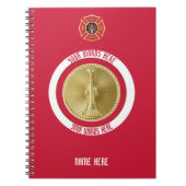 Lieutenant Fireman 2 Bugle Carnet personnalisé (Devant)