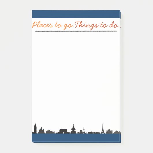 Lieux À Partir, Choses À Faire Grand Post-It (Devant)