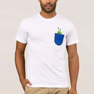 Lieve Alien Zak Cartoon Ontwerp T-shirt