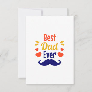 Lieve allerbeste papa ooit typografie bedankkaart
