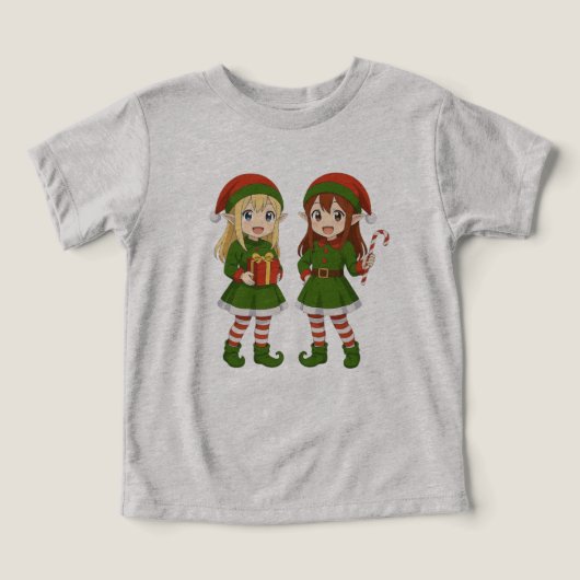 Lieve anime-kerstelfjes (Design voorkant)
