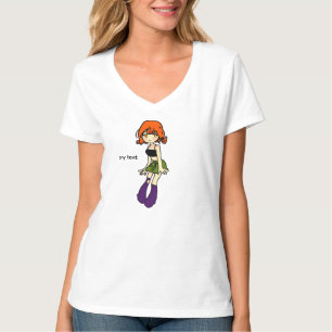 lieve anime meisje karakter illustratie t-shirt