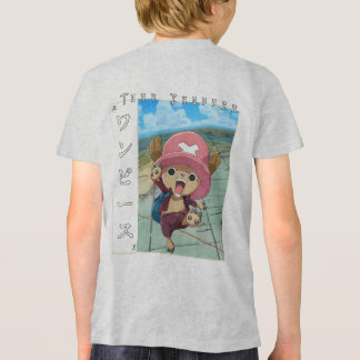 Lieve Anime Rendier Karakter met Rode Medicijn Tri-Blend Shirt
