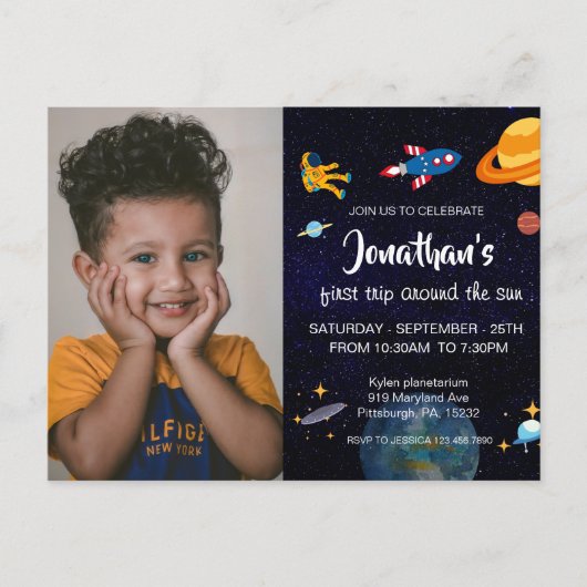 Lieve astronaut briefkaart (Voorkant)