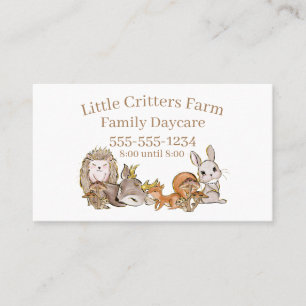 Lieve Baby Dieren Kinderopvang Professional Visitekaartje