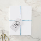 Lieve Beagle Cadeaulabel (Met Touw)