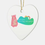 Lieve Beer Keramisch Ornament (Links)