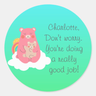 Lieve Beer Ronde Sticker