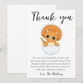 lieve bericht baby shower bedankkaartjes kaart (Voorkant / Achterkant)