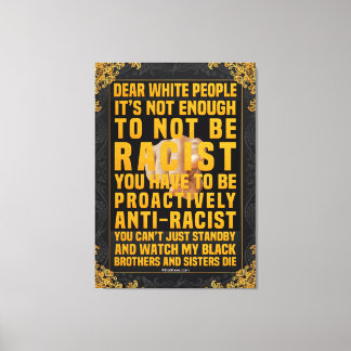 Lieve blanke mensen canvas afdruk