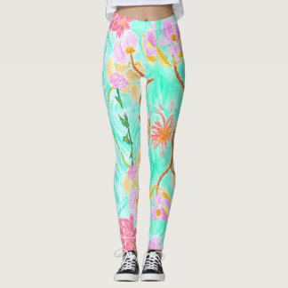 Lieve Bloemrijke Leggings Van Ariella & Lily Desig