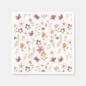 Lieve boho weide kleine wilde bloem bruidsdouche servet (Voorkant)