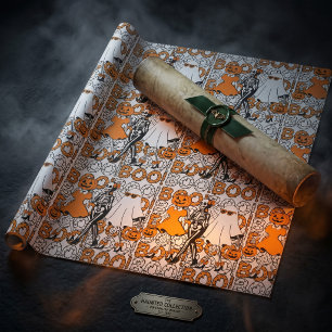 Lieve Boo Crew Halloween Vrienden Cadeaupapier