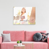Lieve Boog Handtekening Naam Foto Canvas Afdruk (Insitu (Woonkamer))