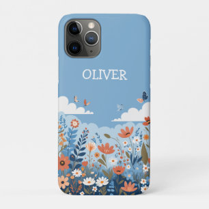 Lieve Botanische Elegante Wilde Bloemen Persoonlij iPhone 11 Pro Hoesje