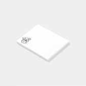 Lieve Britse Bulldog Persoonlijk Post-it® Notes (Schuin)