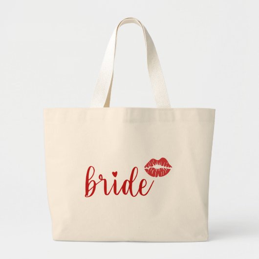 Lieve Bruid Grote Tote Bag (Voorkant)
