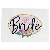 Lieve Bruid Voor Bruiloftfeest Groot Cadeauzakje (Achterkant)