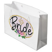 Lieve Bruid Voor Bruiloftfeest Groot Cadeauzakje (Achterkant Gekanteld)