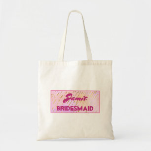 Lieve bruidsmeisje tote bag