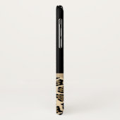 Lieve bruine jaguar-printer met lintje en naam Case-Mate iPhone case (Achterkant/links)