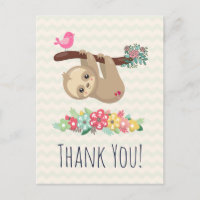 Lieve bruine luiaard die ondersteboven hangt, dank