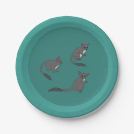 Lieve Bushbabies Illustratie Papieren Bordje