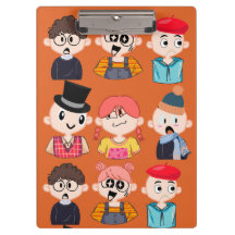 Lieve Cartoon Nerds & Geeks Bril Patroon