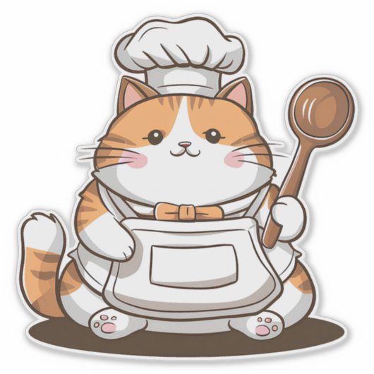 Lieve Chef Kat Sticker (Voorkant)