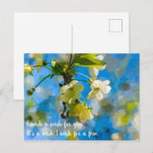 Lieve Cherry Blossom Briefkaart (Voorkant / Achterkant)