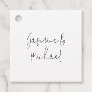 Lieve Chic Calligrafie Koppel Namen Bedankjes Labels