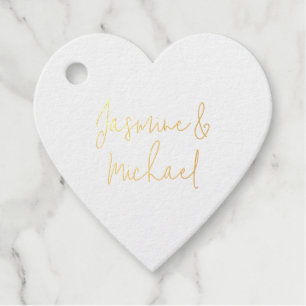 Lieve Chic Calligrafie Koppel Namen  Bedankjes Labels