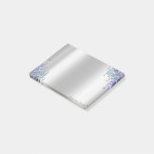 Lieve Chic Elegant Violet Glitter Drivers Post-it® Notes (Schuin)