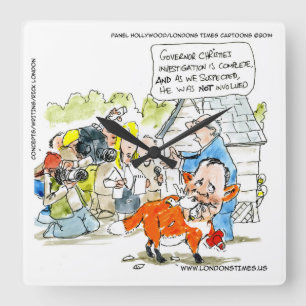 Lieve Chris Christie Cartoon Wall klok