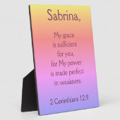 Lieve Christelijke Grace is voldoende Fotoplaat (Zijkant)