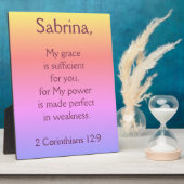 Lieve Christelijke Grace is voldoende Fotoplaat (Zijkant)