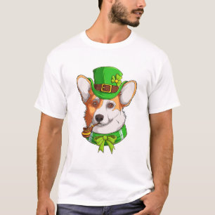 Lieve Corgi Ierse Pub Klaver Liefhebber St. Patric T-shirt