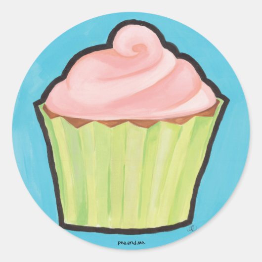 Lieve Cupcake stickers (Voorkant)