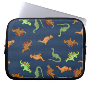 Lieve Dinosaurussen Patroon Laptop Sleeve